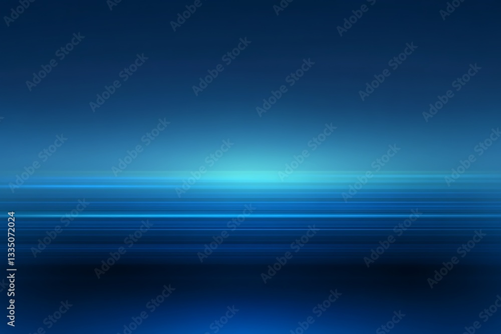 Aufkleber dynamic blue gradient background with horizontal luminous streaks overlay