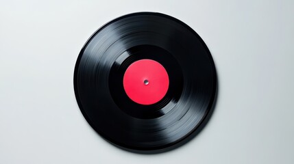 Obraz premium Retro Vinyl Record on Clean Background