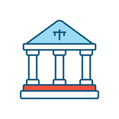 Courthouse vector icon