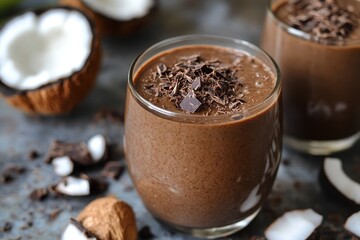 Chocolate coconut dessert