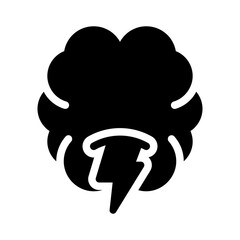 brainstorming glyph icon