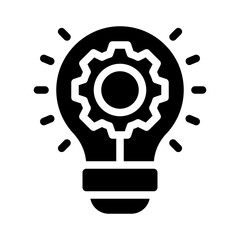 lightbulb glyph icon