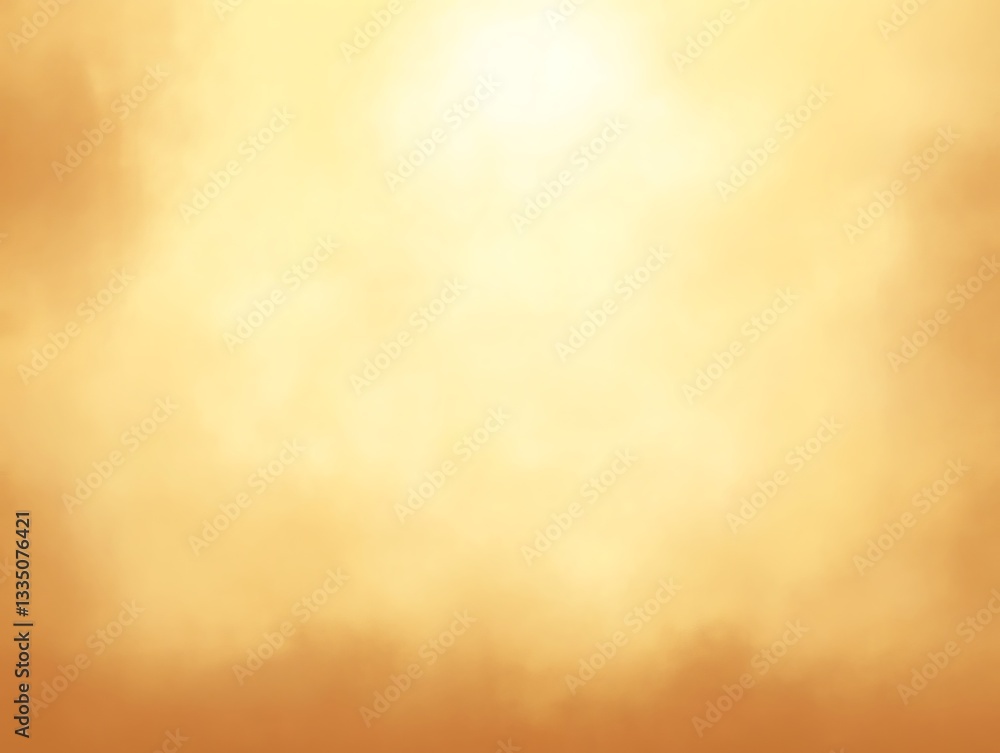 Poster subtle gradient background, golden ethereal light and soft diffused clouds