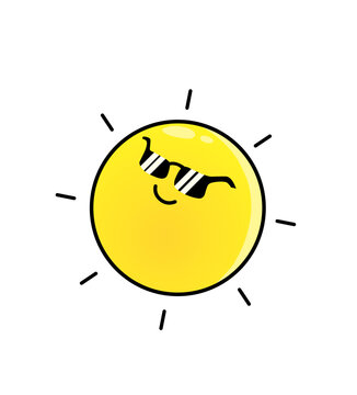 yellow sun smiley face