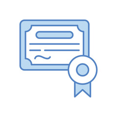 Certificate vector icon