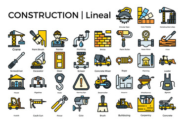construction icons, building, repair tools – stock vector.by codet 13