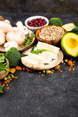 Vegan keto products. Ketogenic plant-based food