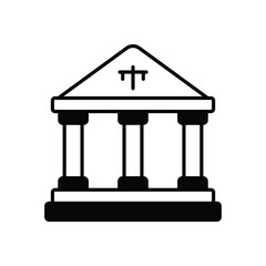 Courthouse vector icon