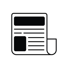 Newspaper vector icon