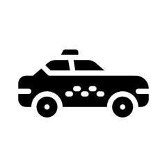 taxi glyph icon © Deione