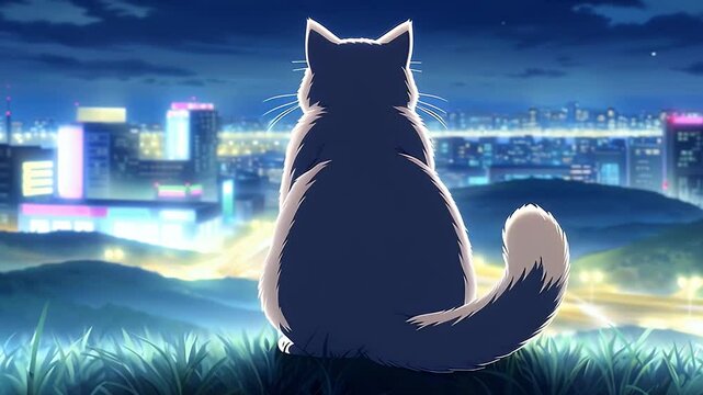 cat on the roof of the house