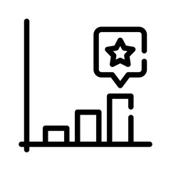 rating bar line icon