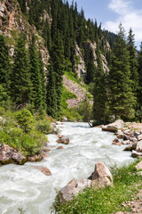 Tianshan Mountains in Kyrgyzstan