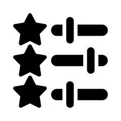 rating scale glyph icon
