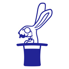 Sir Rabbit Monocle Glasses Beard Top Hat Magician Design Lover Art Vector Illustration Card T-Shirt Poster Sticker Graphic Print Decorative Drawing Isolated Logo Decoration Symbol Creative Cool Style
