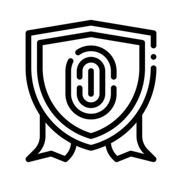 recommend clip art: fingerprint line icon