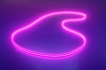 Naklejka premium Abstract Neon Pink Light Design