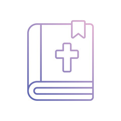 Obraz premium Bible vector icon