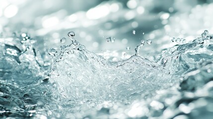 Stunning Water Splash Close-up: A Majestic Display of Nature's Liquid Art