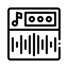 Obraz premium sound wave line icon