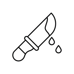 Knife vector icon