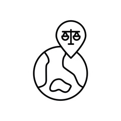 Global Laws vector icon
