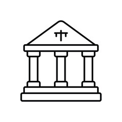 Courthouse vector icon