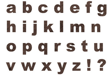 アルファベット 1 小文字 土のテクスチャー