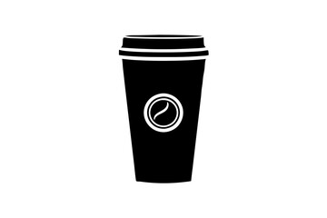 starbucks cup line art silhouette vector illustration