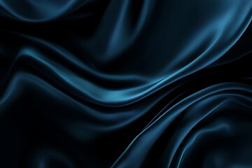 Obraz premium Dark Blue Silk Fabric Texture Background