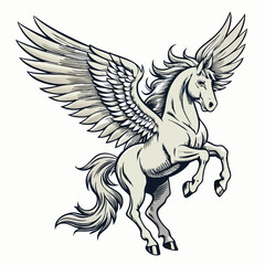 vector illustration of a horse