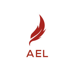 AEL creative minimalist letter logo.