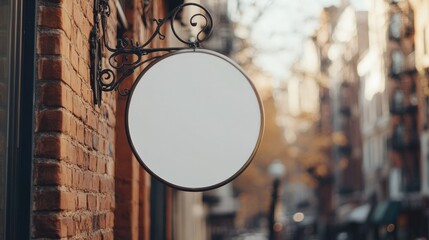 Marketing Announcements and Promotion Details on a White Poster at the Front of the Coffee Shop or Restaurant