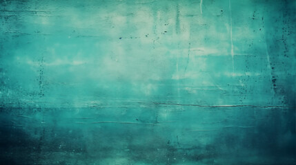 Obraz premium Grunge paint texture background with shades of teal and subtle depth for creative projects