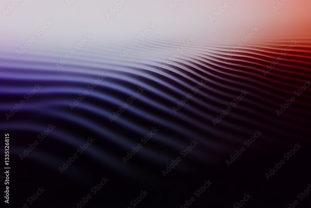 Poster abstract wave pattern featuring gradual color transitions and light