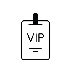 Vip Pass Vector icon