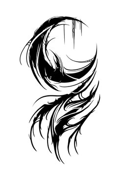 dark ornament vector, tattoo ornament, tattoo lettering