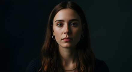 Fototapeta premium portrait of a young woman create with ai