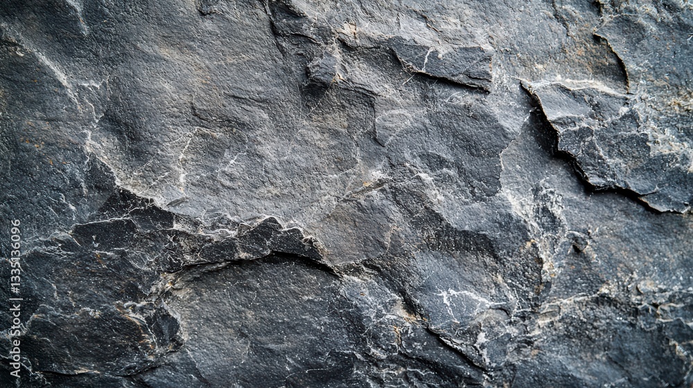 Poster textured stone surface: a detailed and captivating close-up of a rough stone surface, revealing intr