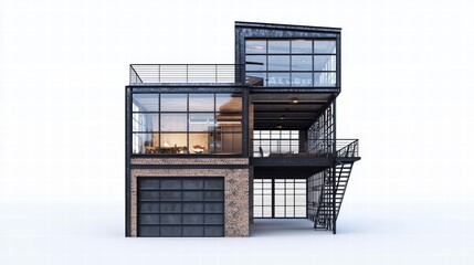 Modern Architectural Marvel: A striking modern building with a unique design, showcasing sleek lines, glass facades, and a bold architectural statement.