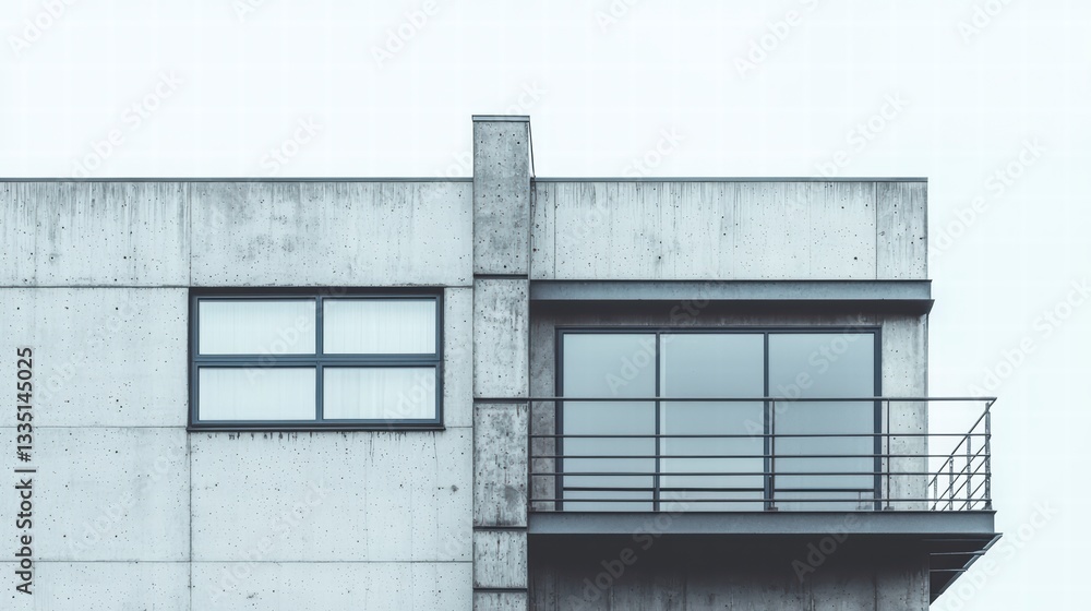 Poster minimalist modern architecture: clean lines and understated elegance define this architectural detai