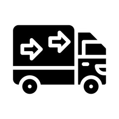 out for delivery glyph icon