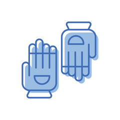 Gloves Vector icon
