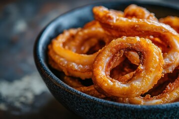 Naklejka premium Crunchy marinated squid in a dish