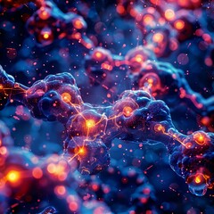 High-Tech Rendering of Molecular Bonding in Biotechnology