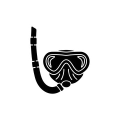 creative details Snorkel Mask Icon vector illustration