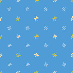 Seamless pattern with small flowers