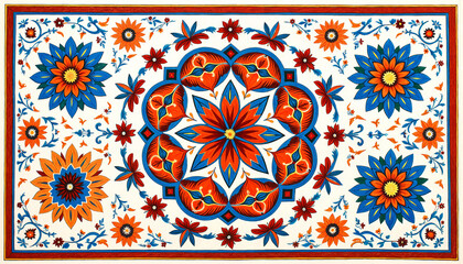 Vibrant Uzbek piala art design, cultural heritage and craftsmanship
