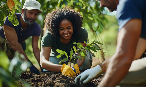 Community tree planting event for world environment day urban park action nature close-up environmental awareness