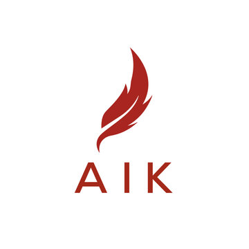  AIK creative minimalist letter logo.